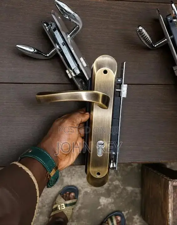 Achied Original Door Lock - Brass, Gold - 1