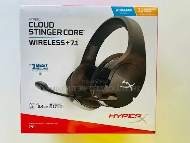 HyperX Cloud Stinger Core Wireless Gaming Headset (Black) - 1