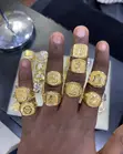 Men's Fashion Rings - Gold - 1