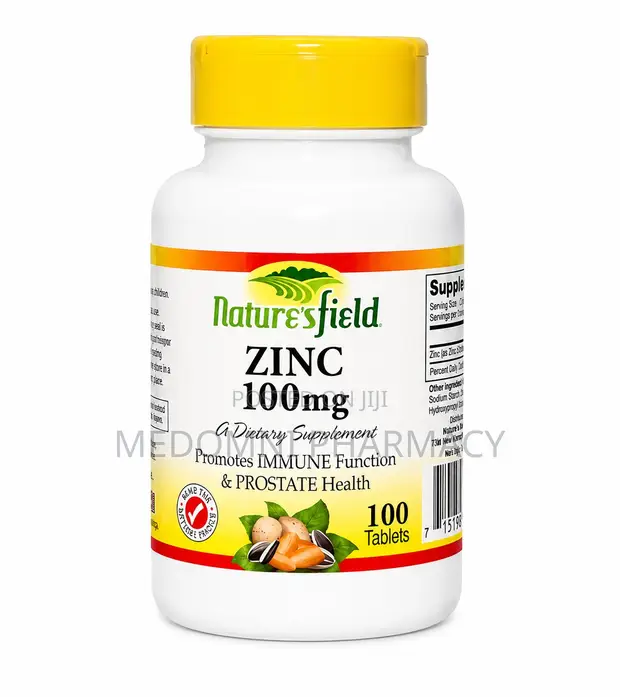 Nature's Field Zinc 100mg Immune Support - 100 Tablets - 1