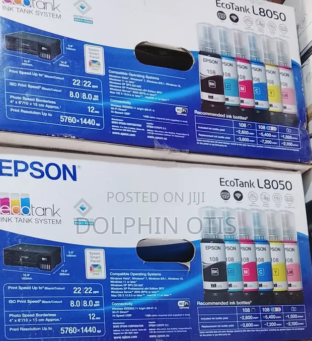 Epson EcoTank L8050 Photo Printer - 1