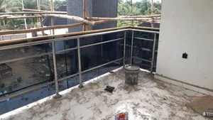 10mm Tempered Glass Handrail with Aluminum Pipe