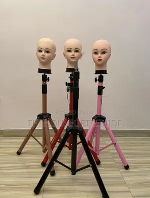 Sabon Mannequin Head na Gashi da Tripod Stand