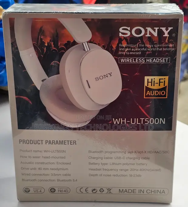 Sony WH-ULT500N Wireless ANC Headphones - 1