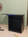 Black MDF Storage Cabinet - 1