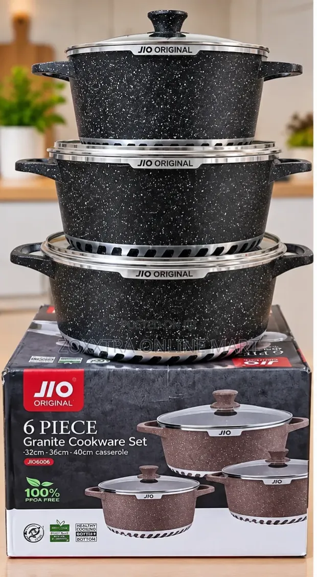 JIO Original 6-Piece Granite Cookware Set - 1