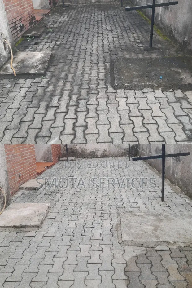 Concrete Floor Washing & Interlocking Cleaning - 1