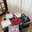 Zynabs Collection Black Patent Leather Handbag - 2