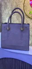 HSN Vogue Handbag - Brown Suede - 2