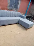 Home Interiors L-Shape Sofa - Blue, Brand New - 2