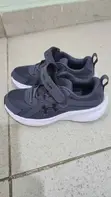 Under Armour Kids' Assert 11 Runners (Gray, Size 30) - 4