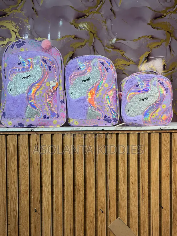 Kyawawan Unicorn 3-in-1 Jakar Makaranta - 1