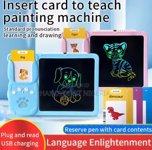 Kids Learning Talking Flash Cards with Writing Tablet