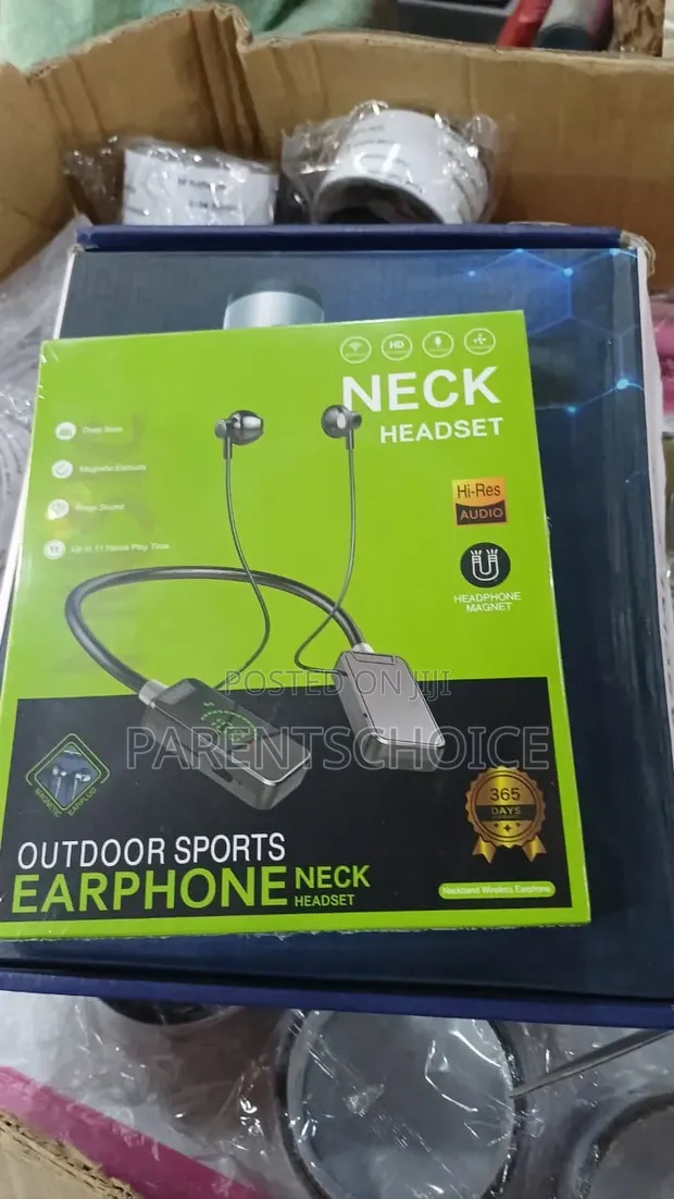 Neckband BT Earphones with LED Display - 1