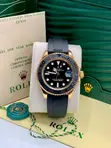 Luxury Rolex Gold & Black Wristwatch - 1