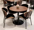 Luxury Round Restaurant/Dining Table with Four Chairs - 2