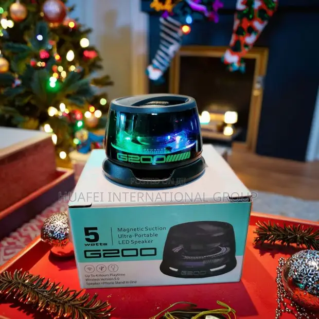 Magnetic Section Ultra Portable LED Speaker - 1