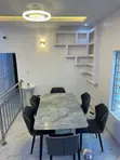 Classic Marble Dining Table with 6 Chairs - 2