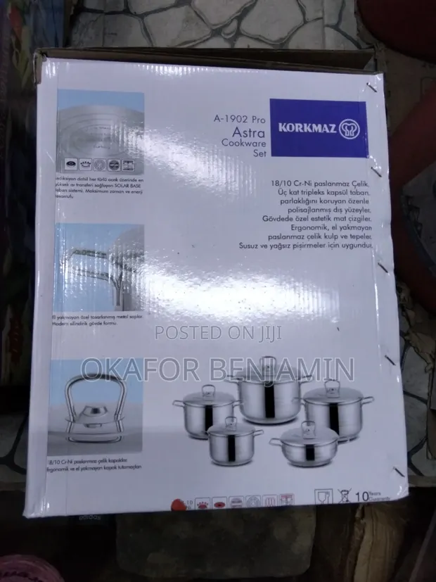 High Quality 5-Piece Stainless Steel Pot Set - 1