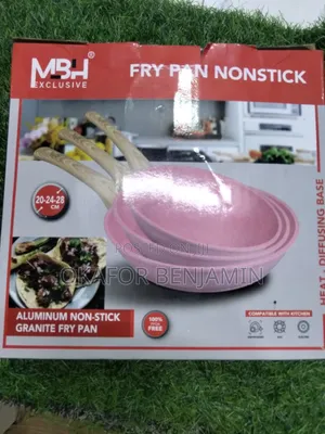 High Quality 3-Piece Granite Frying Pan Set