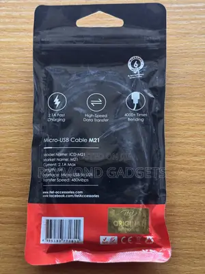 Itel M21 Micro USB Fast Charging Cable - 1m