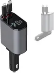 4-in-1 Car Charger Mai Dual Retractable USB-C PD Fast Charging - 2