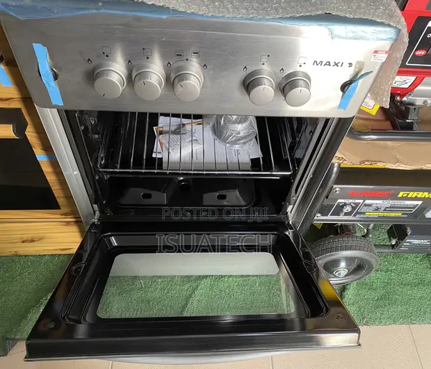 Maxi Gas Cooker 4 Burner Glass Top - 1
