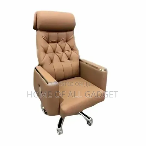 Ergonomic Executive Reclining Leather Office Chair - 1