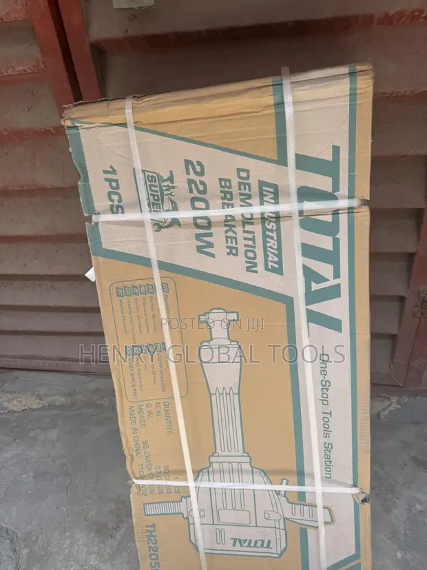 TOTAL 2200W Heavy-Duty Demolition Jack Hammer (30kg SDS-HEX) - 1