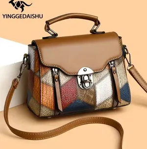 Goodpatner Brown Genuine Leather Handbag
