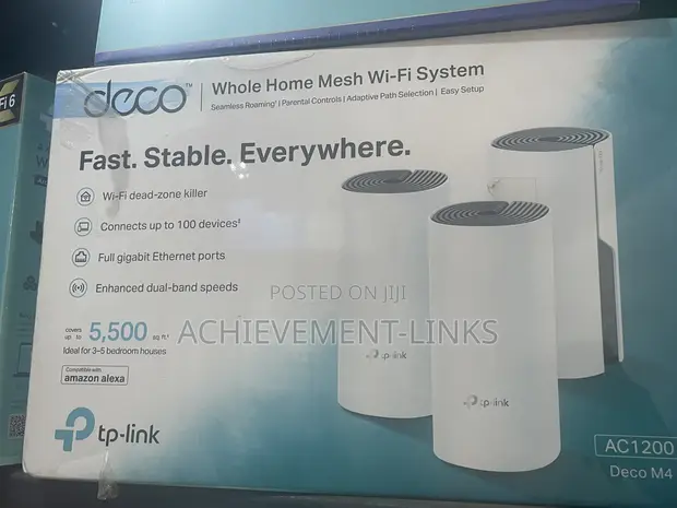 TP-Link Deco M4 AC1200 Whole Home Mesh WiFi System (3-Pack) - 1