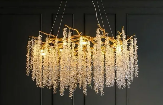 Crystal Rain Chandelier - Brand New - 1