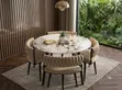 Round Contemporary Dining Table with 4 Chairs - 2