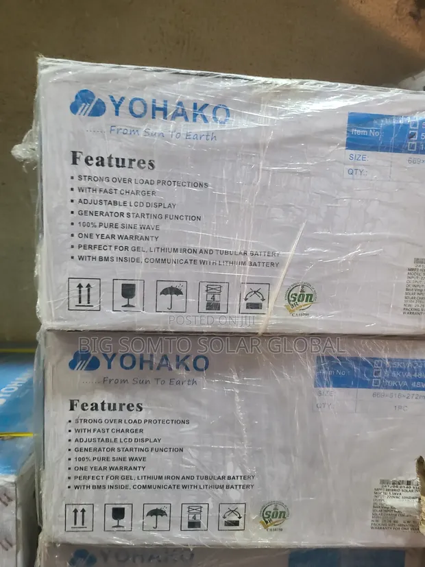 5.5kva/48v Yohako Hybrid Inverter - Brand New - 1