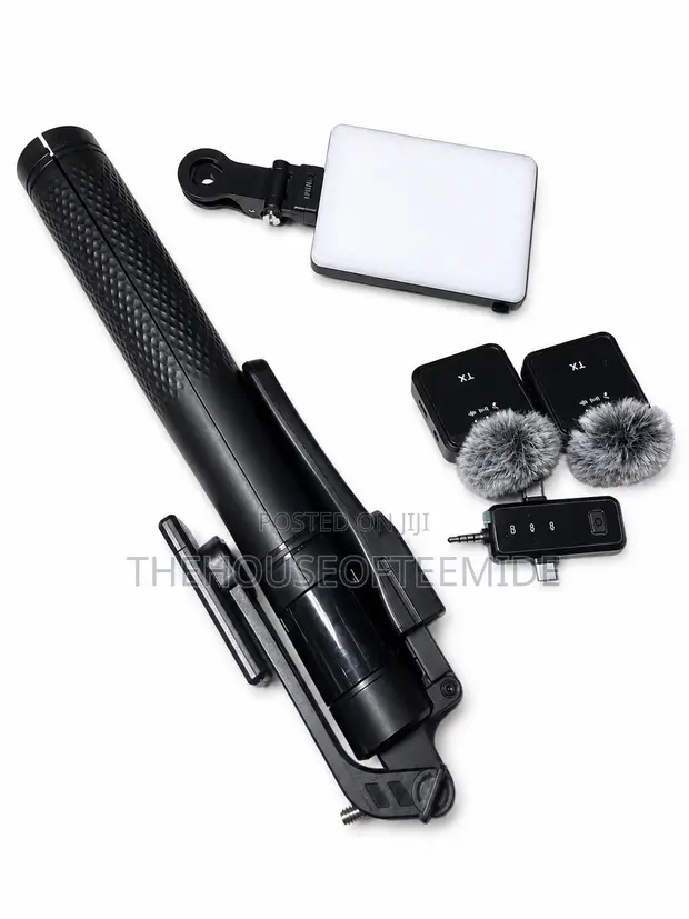 Creator Content Tool Combo (Tripod, Mic, LED Light) - 1