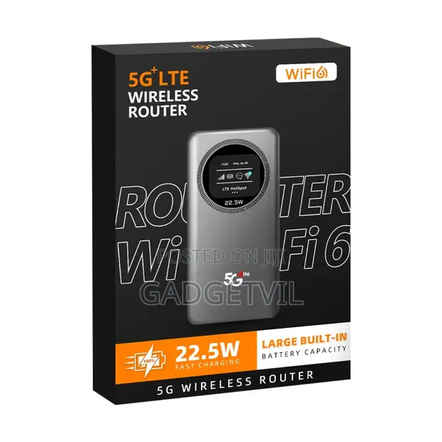 4G WiFi 6 Dual Band 22.5W Power Bank MiFi Router M19 - 1