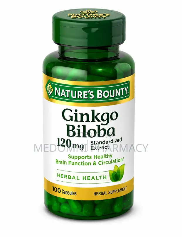 Nature's Bounty Ginkgo Biloba 120mg Brain Support - 100 Capsules - 1