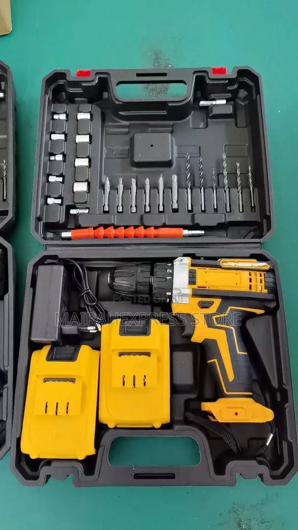 GE Rechargeable Cordless Power Drill Set - 1
