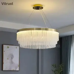 Fitilar Crystal Mai Girma - 2 Layuka, LED