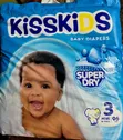 Kisskids Super Dry Baby Diapers Size 3 Midi (96pcs) - 2