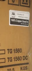 Tiger TG1550 Generator - 1KVA, 100% Copper - 4
