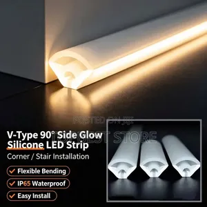 Silicon Profile Channel Angle for Strip Lights