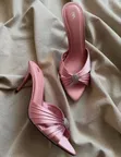 Takalman Zara Mule - Girman 37-42, Baki & Pink - 2