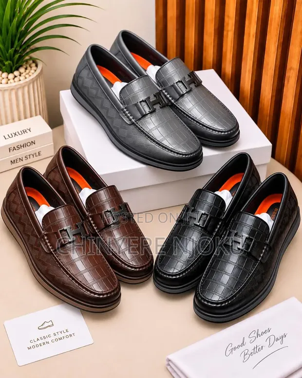 Hermes Loafers - Takalman Formal Na Maza Baƙi - 1