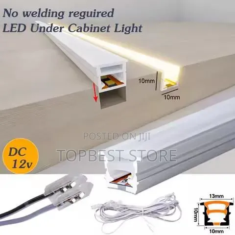Silicone Profile Channel with LED Strip Light - 1