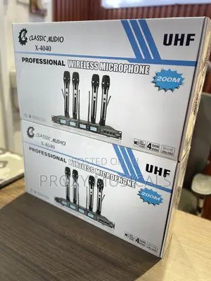 Classic Audio X-4040 4-Channel Wireless Microphone System