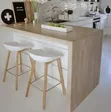 High Standard White Bar Kitchen Stools - 2
