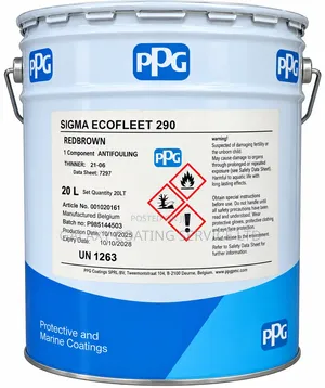 PPG Sigma Ecofleet 290 Paint Mai Hana Ruwa (Jaja/Brown, 20L)