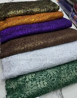 High Quality Italian Metallic Cord Fabric