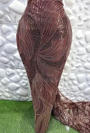 Fully Handbeaded Lace Fabric - 5 Yards